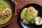 Green pipian pipian or mole verde, traditional Mexican food