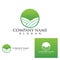 Green plantation logo and symbol vector template