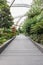 Green plants at modern crossrail place roof garden in Canary Wharf