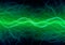 Green plasma lightning, abstract electricity background