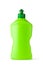 Green plastic bottle with cleaning liquid