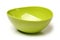Green plastic empty bowl