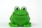 Green plastic frog