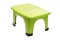 Green plastic stool
