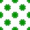 Green Poker Chip Icon Seamless Pattern