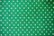 Green polka dot fabric