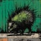 Green Porcupine Painting In Steampunk Style