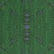 Green Printed Circuit Board with detailed network Texture 3D Ill