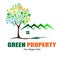 Green Property Logo Design For Business Real Estate