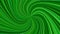 Green psychedelic abstract spiral stripe background - vector curved burst design