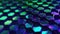 Green Purple Gen Dnc Endering Honeycomb Technology Background. Generative AI
