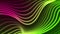 Green purple neon curved wavy lines video animation