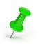 Green pushpin