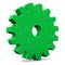 Green Puzzle Gear Wheel