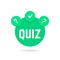 Green quiz icon with speech bubble