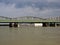 Green Railroad Bridge in Vienna Crossing the River Donau