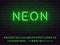 Green realistic neon font set. collection of vector letters numerals signs symbols icons. graphic advertisement web design