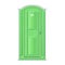 Green realistic portable dry bio toilet template vector chemical facility hygiene WC lavatory