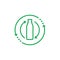 Green recycle bottle arrow logo vector