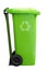 Green recycle garbage can