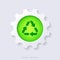 Green recycle symbol concept