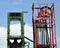 Green and Red Metal Lift Systems