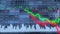 Green and red moving graphs and dynamic stock market board