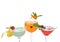 Green red orange alcohol margarita martini mojito cocktails coll