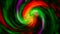 Green Red Purple Rotating Spiral