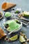 Green refreshing lime pistachio ice cream