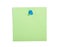 Green reminder note with blue pin