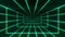 Green Retro Glitching Grid Tunnel VJ Loop Motion Background