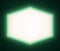 Green retro lightbox with white light bulbs, vintage theater signboard mockup isolated on a dark background