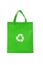 Green reusable shopping bag