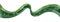 Green ribbon symbol for mental health awareness month. Abstract field banner, eco horizontal background. Greenery land