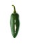 Green ripe jalapeno chili hot pepper