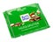 Green Ritter Sport milk chocolate bar isolated on white