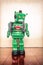 Green robot man