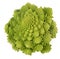 Green Romanesco broccoli on white