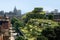 green rooftop gardens on urban buildings