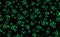 Green roses seamless pattern on dark background.