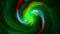 Green Rotating Spiral