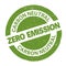 Green round zero emission carbon neutral rubber stamp print