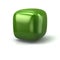 Green rounded cube