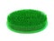 Green rubber bath brush