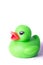 Green rubber duck