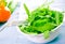 Green rucola fresh salad
