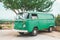 Green rusting vintage van