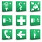 Green Safety Signs - Set 01