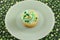 Green Saint Patrick`s Day cupcake